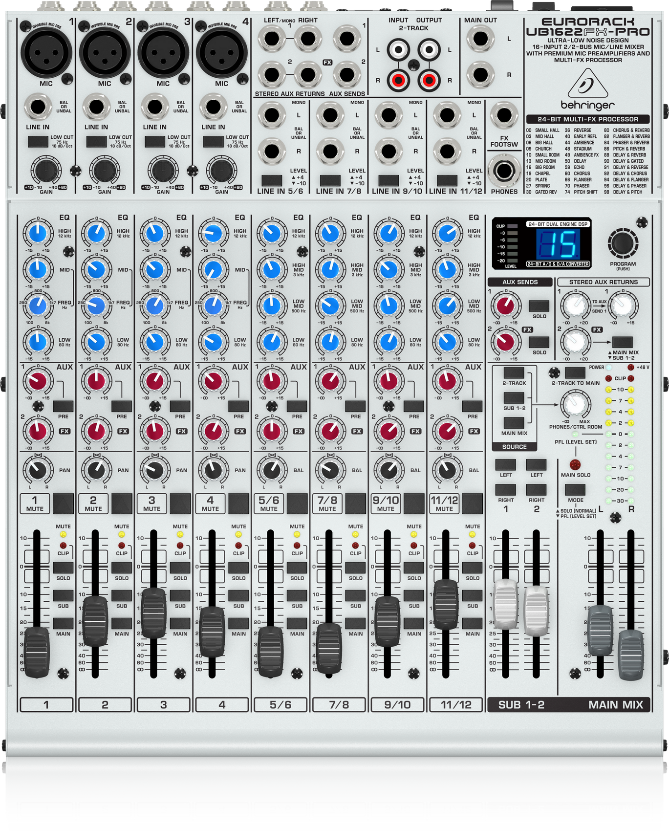 ミキサー　BEHRINGER EURORACK UB1622FX-PRO Amazon | BEHRINGER EURORACK UB1622FX-PRO | ミキサー | 楽器・音響機器